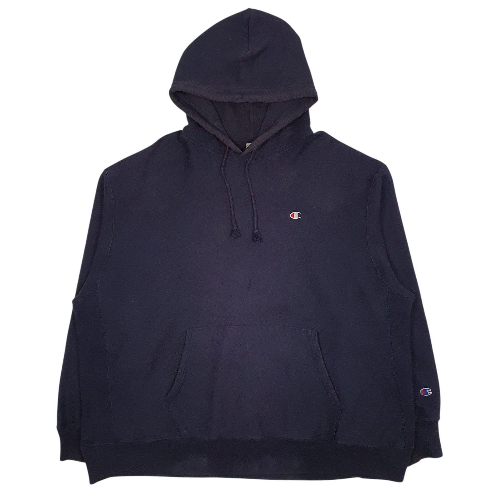 Mens Navy Champion Reverse Weave Hoodie Jumper