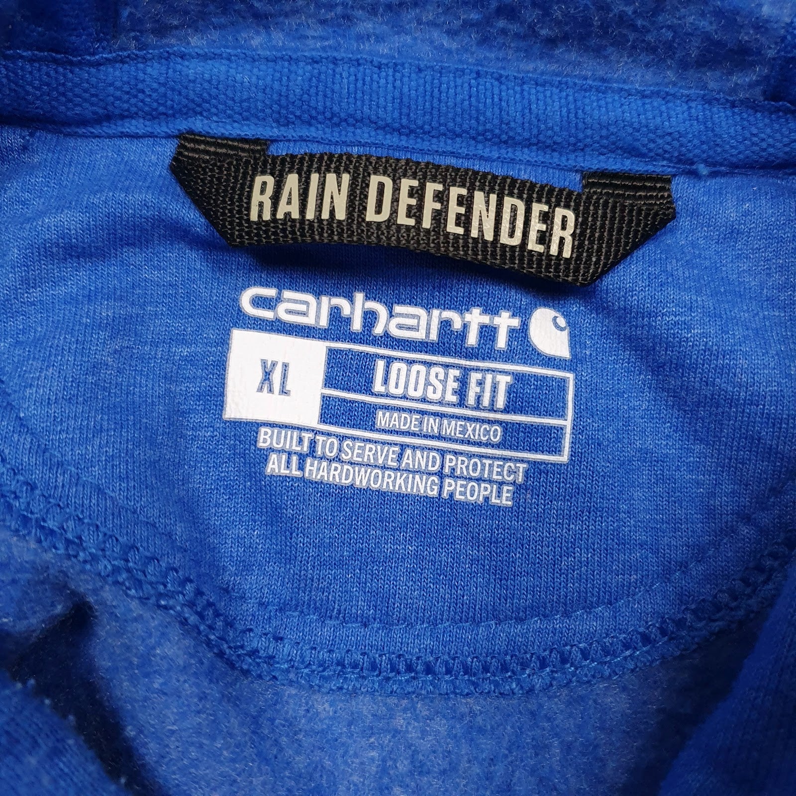 Mens Blue Carhartt  Hoodie Jumper