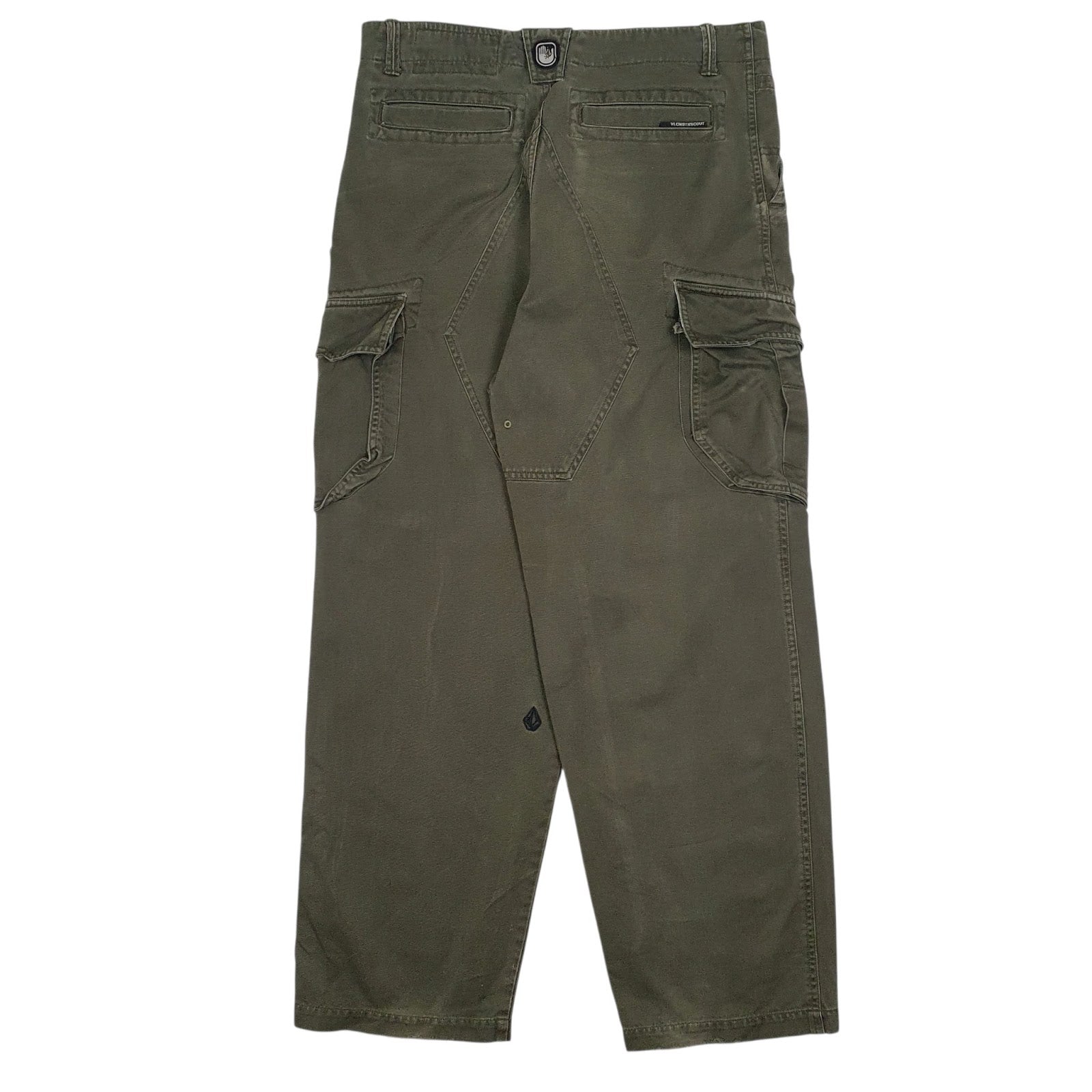 Mens Green Volcom   Trousers