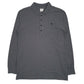 Mens Grey Father Sons  Long Sleeve Polo Shirt
