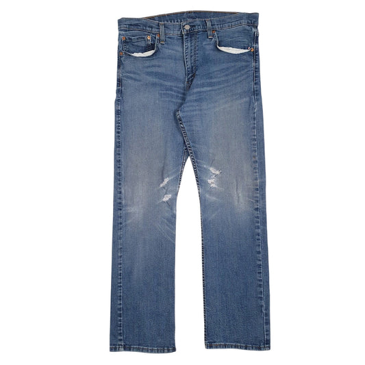 Mens Blue Levis Distressed 513 JeansW34 L30