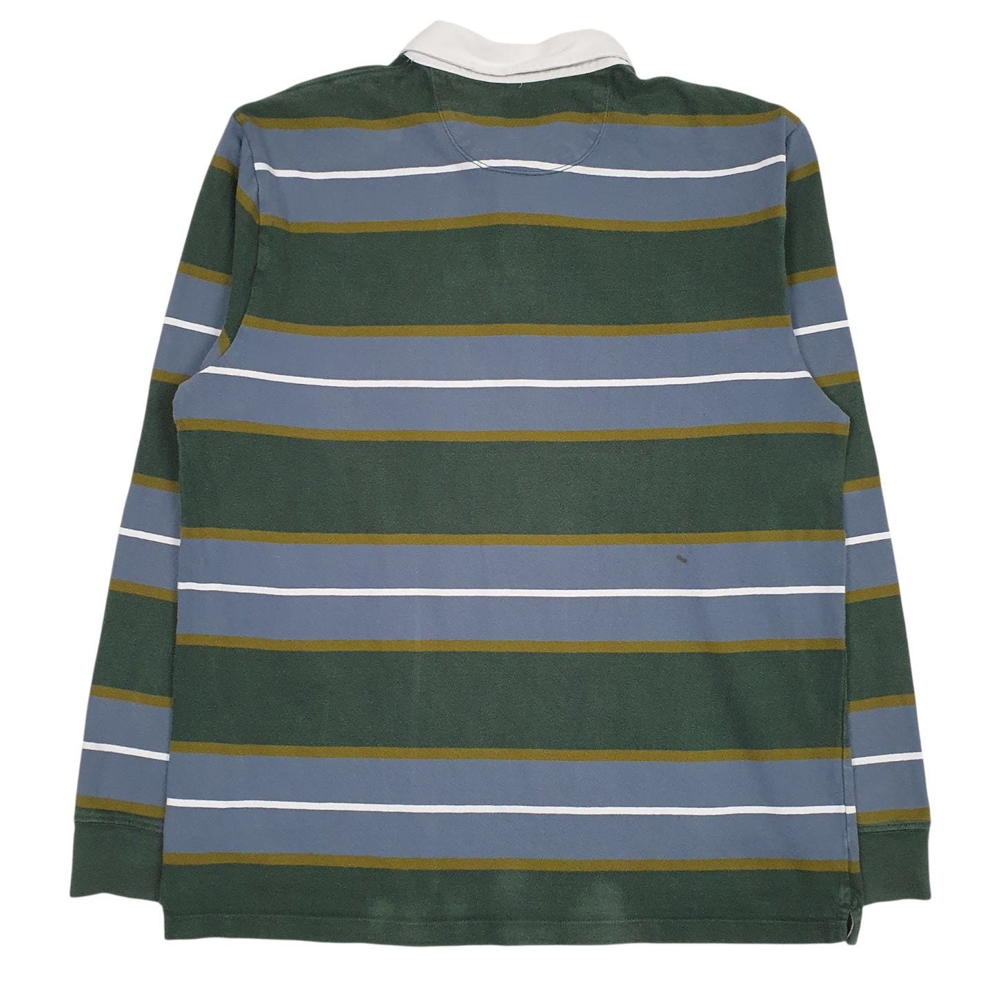 Mens Green Vans Rugby Crewneck Polo Shirt