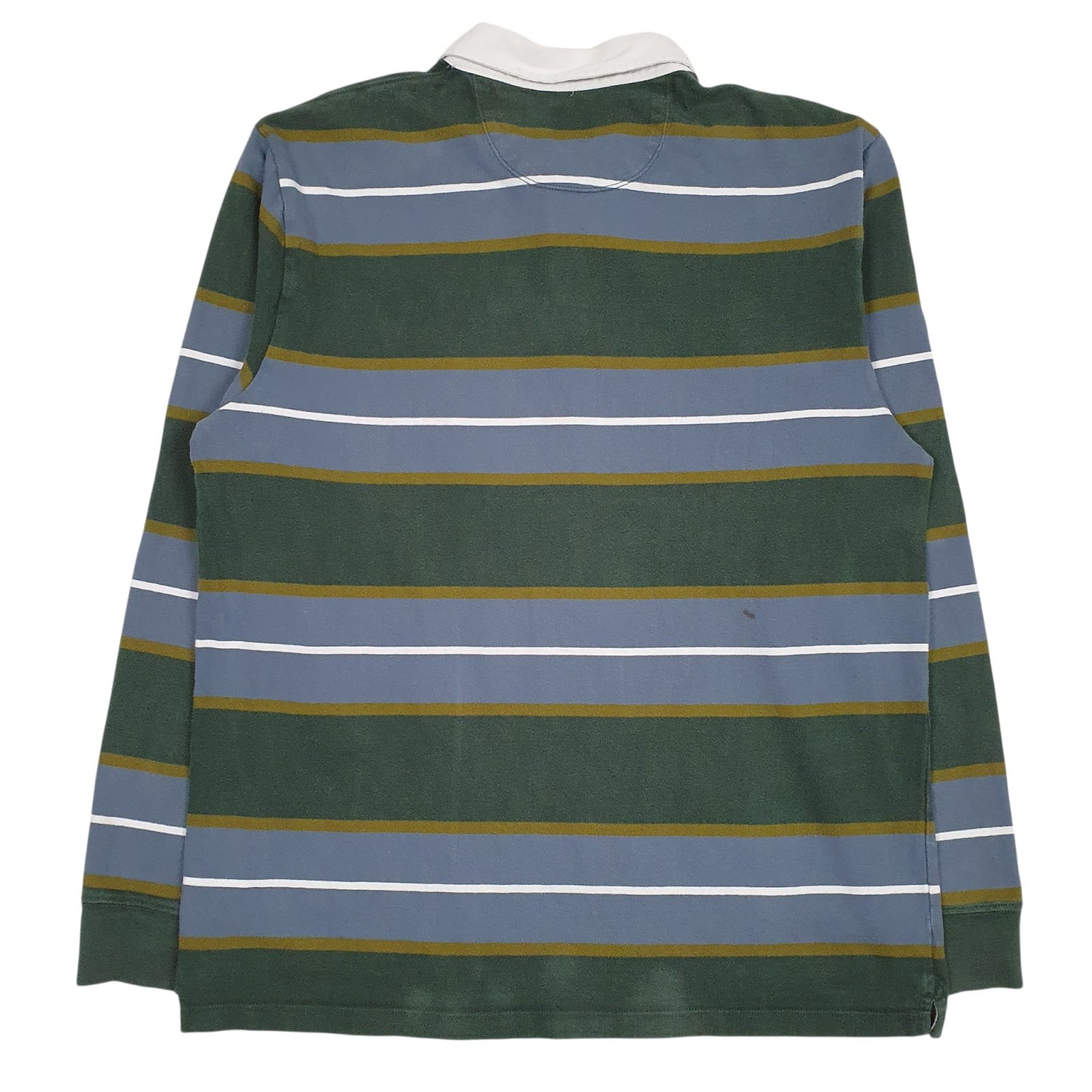 Mens Green Vans Rugby Crewneck Polo Shirt