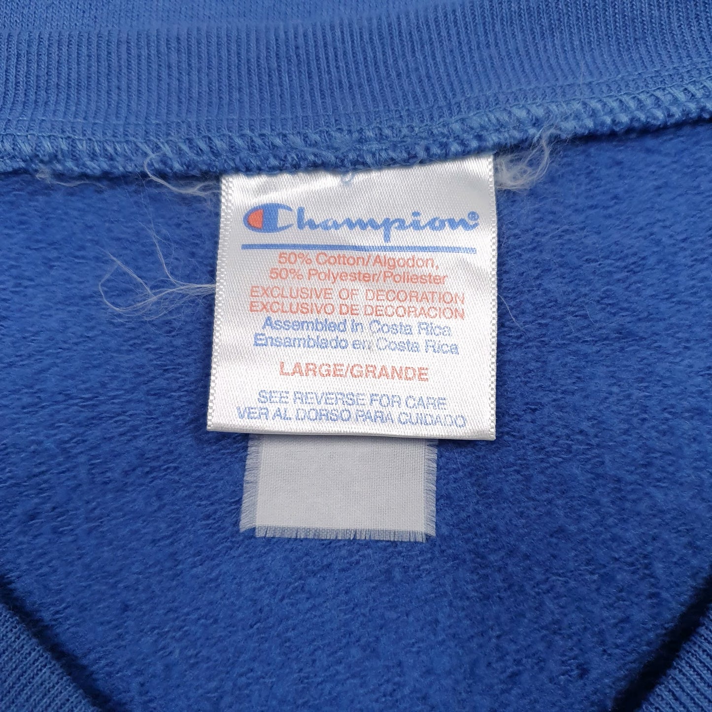 Womens Blue Champion  V Neck Jumper