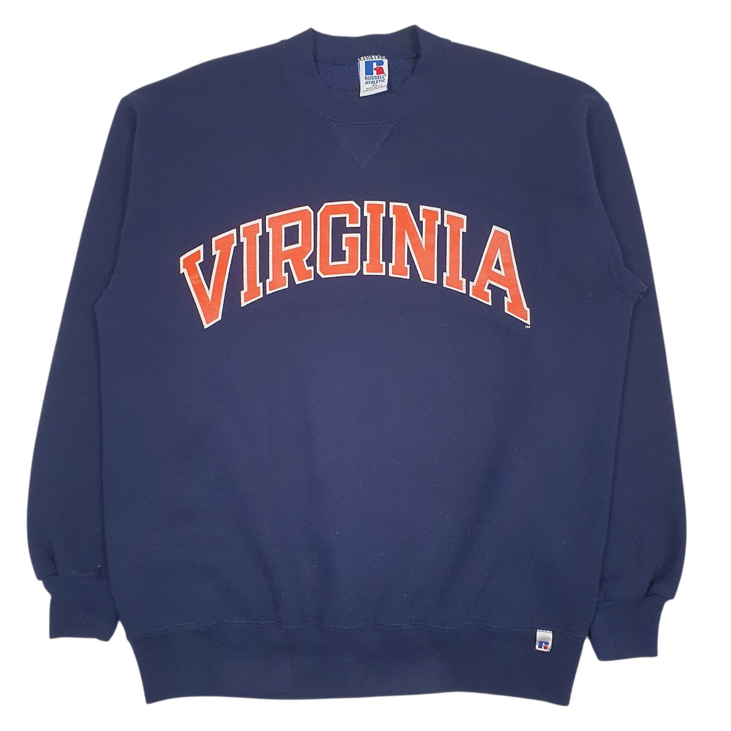 Mens Navy Russell Athletic Vintage 90s Made In USA Crewneck Jumper