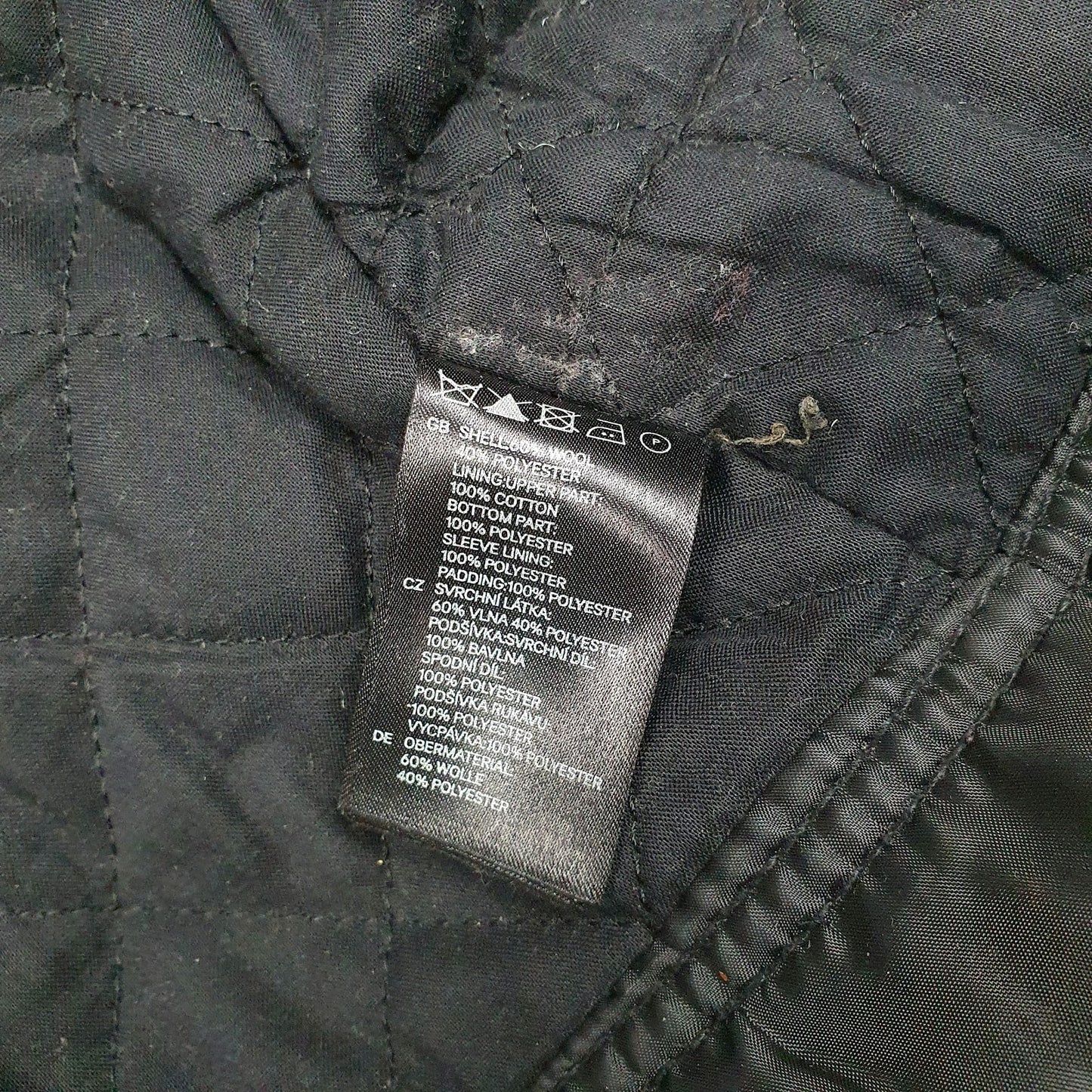 Mens Grey H&M Military Navy  Coat