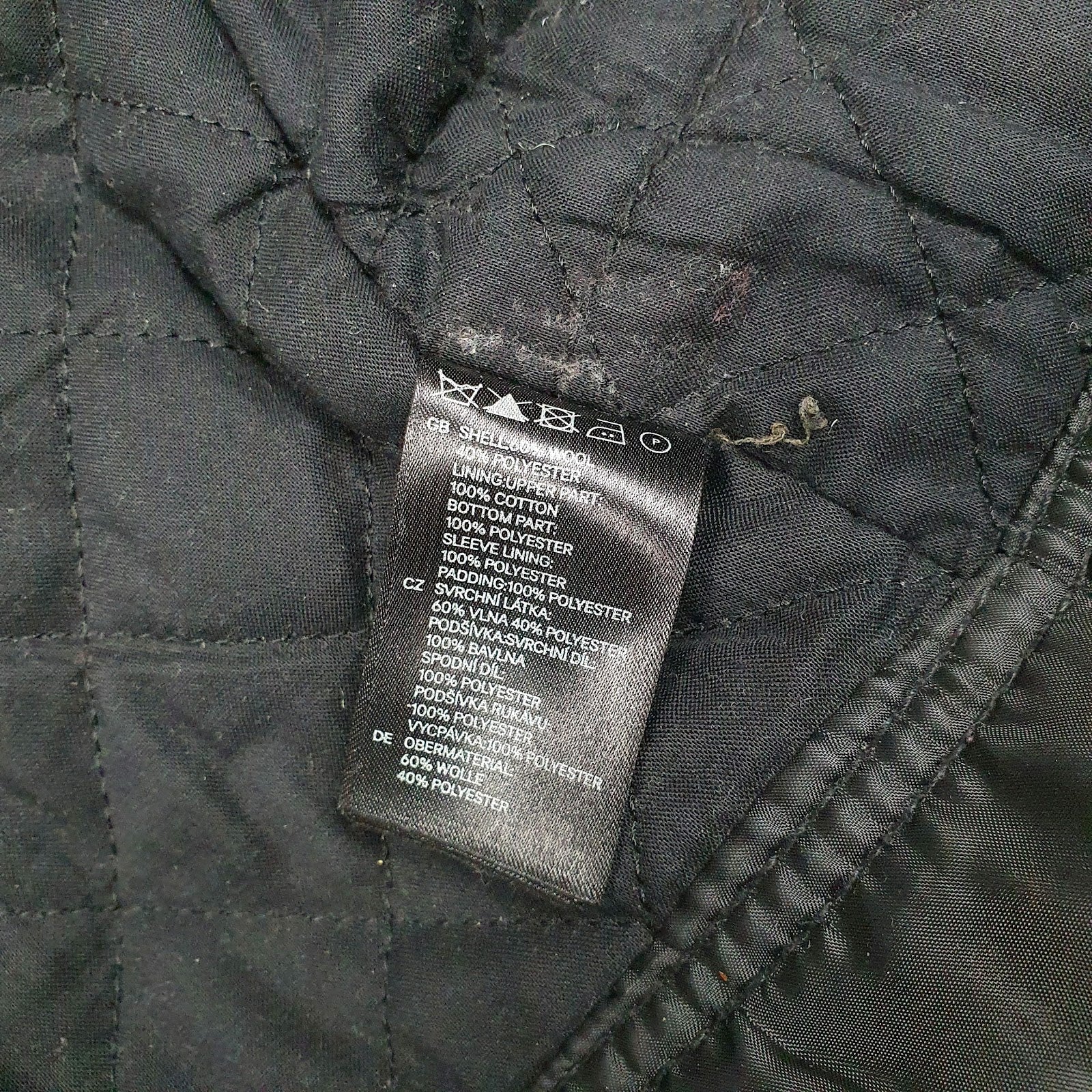 Mens Grey H&M Military Navy  Coat