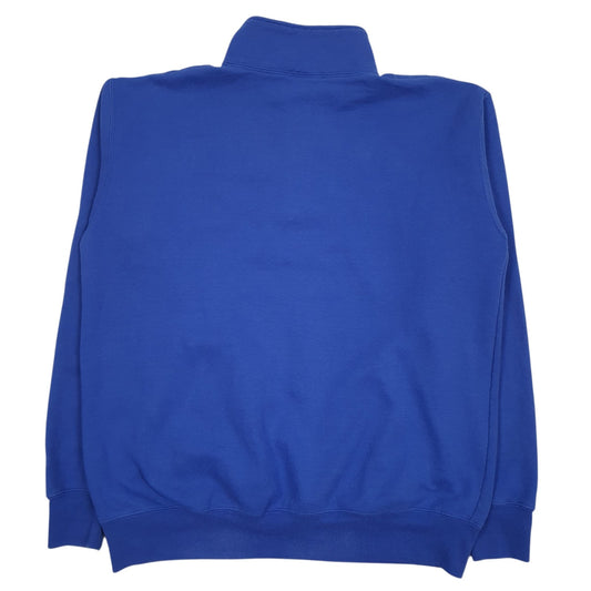 Mens Blue Champion Hofstra University Quarter Zip Jumper