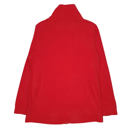 Womens Red Adidas  Full Zip Jumper
