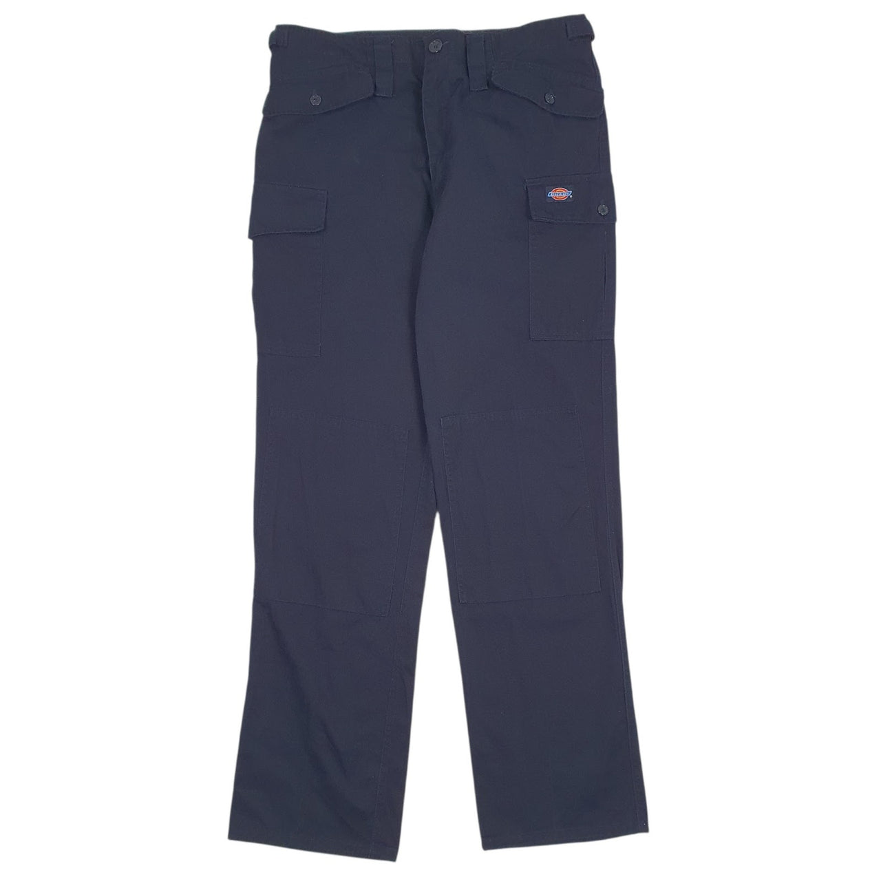 Mens Navy Dickies Workwear Double Knee Cargo Trousers