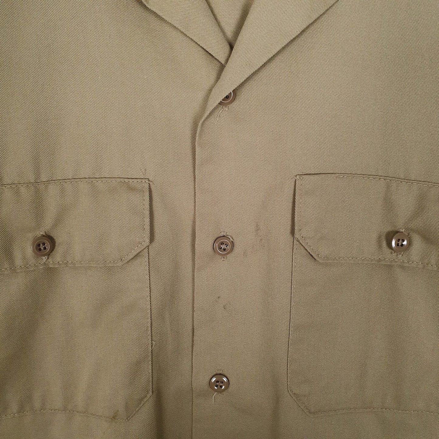 Mens Brown Dickies Workwear  Shirt