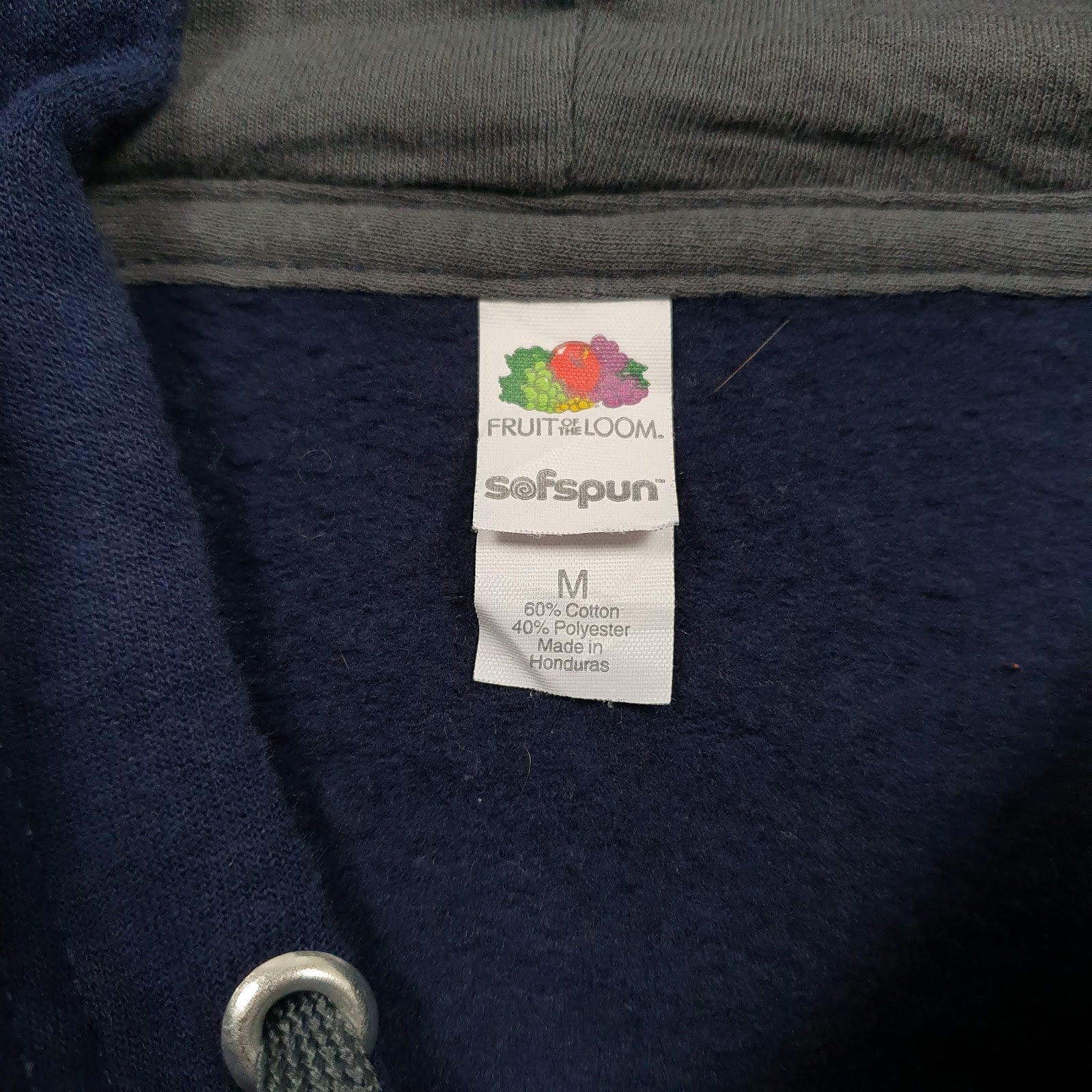 Mens Navy Fruit Of The Loom Cypress Bay Lightning Hoodie Jumper