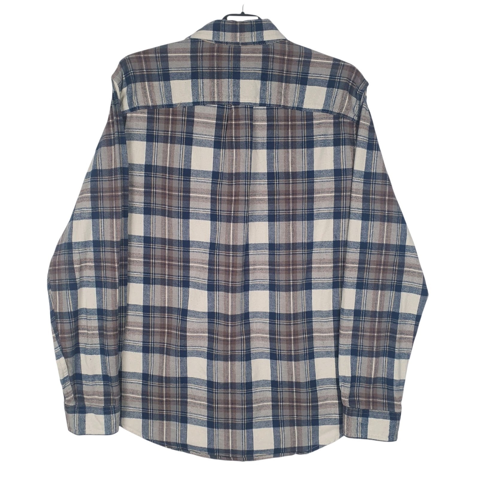 Mens Grey L.L.Bean Flannel  Shirt