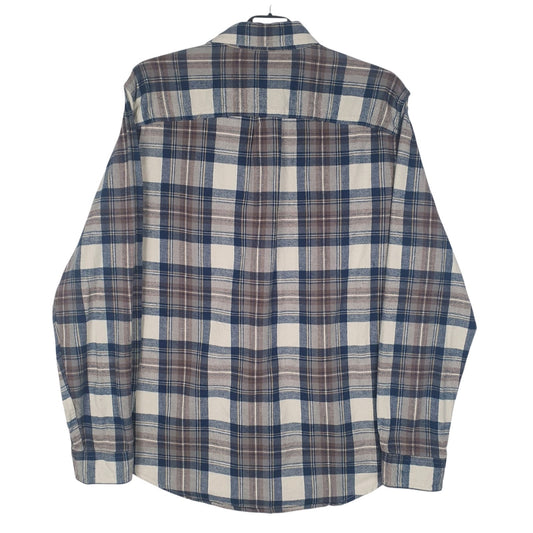 Mens Grey L.L.Bean Flannel  Shirt