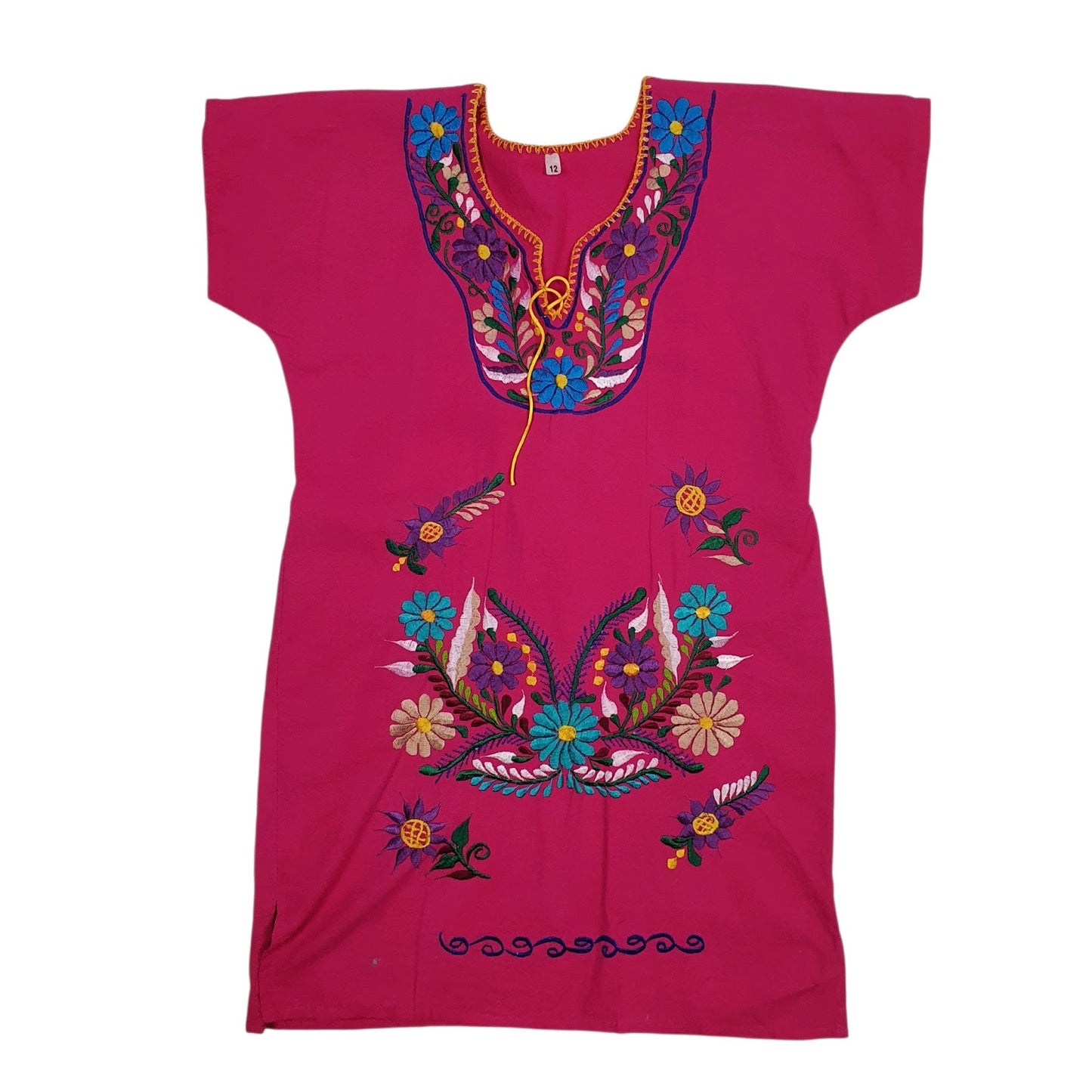 Womens Pink Unbranded Oriental Short Sleeve Dress