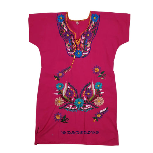Womens Pink Unbranded Oriental Short Sleeve Dress