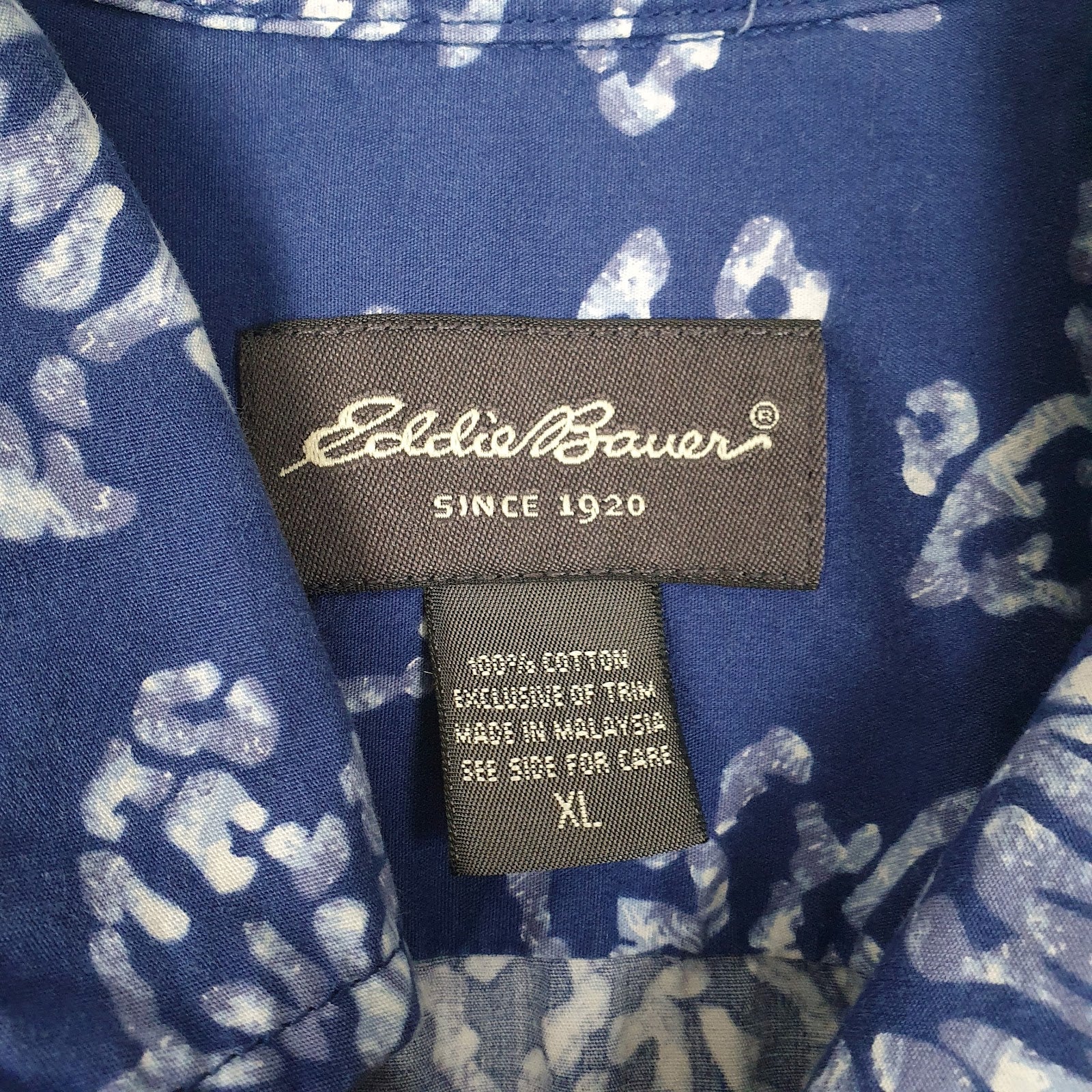 Mens Blue Eddie Bauer   Shirt
