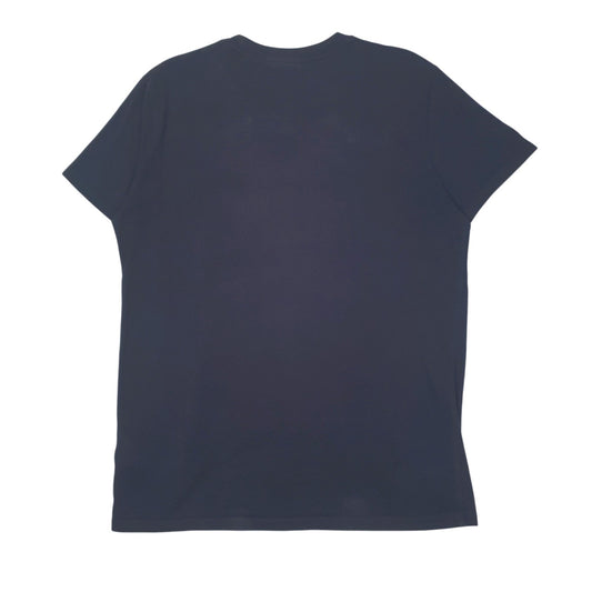 Mens Navy Super Dry Spellout  T Shirt