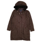 Womens Brown Armani Jeans Trench Longline Padded  Coat