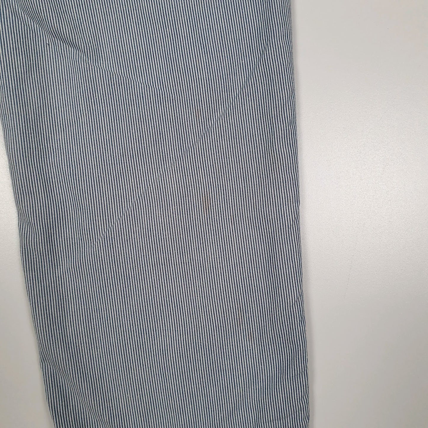 Mens Blue Polo Ralph Lauren Hickory Striped Slim Fit  Trousers