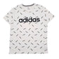 Mens White Adidas Spellout Short Sleeve T Shirt