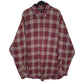 Mens Red Gap Flannel Long Sleeve Shirt