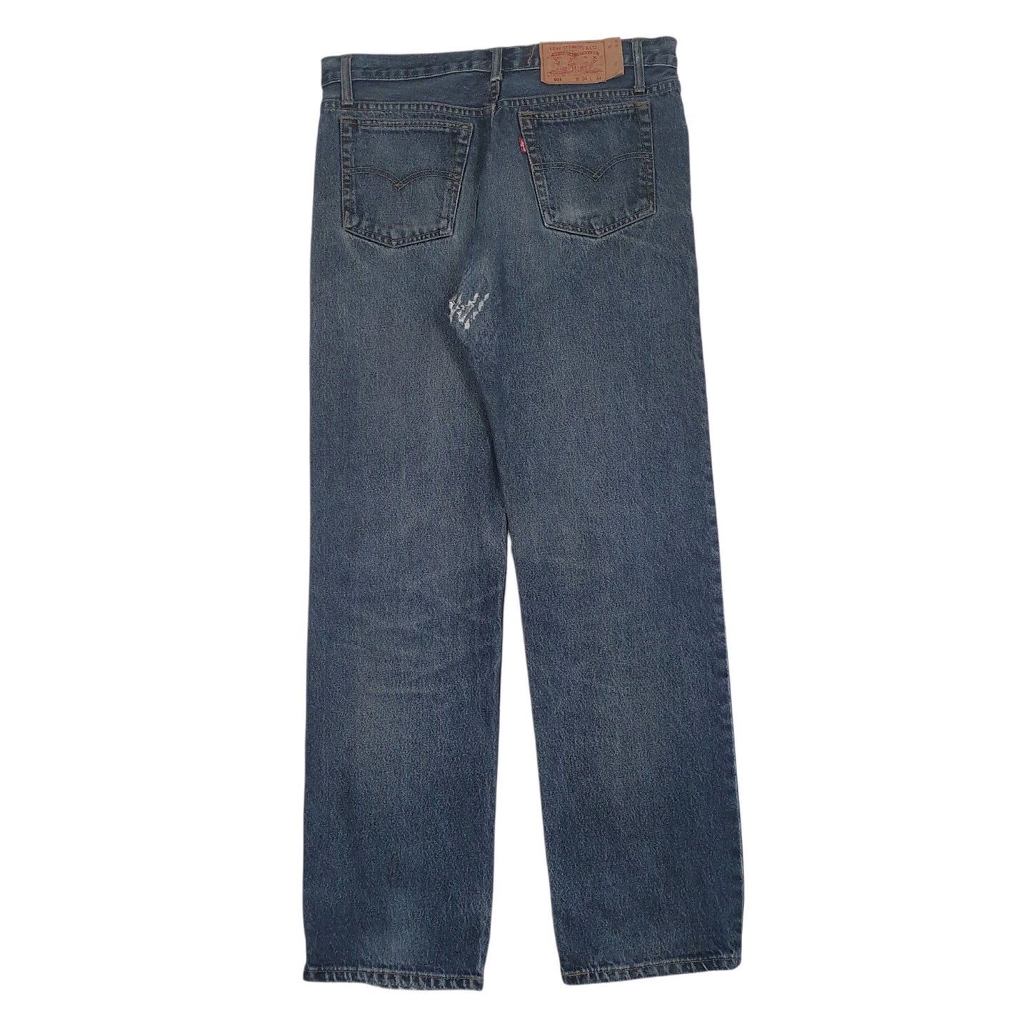 Mens Blue Levis Distressed  Jeans