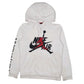 Mens White Nike Air Jordan Basketball Hoodie Jumper