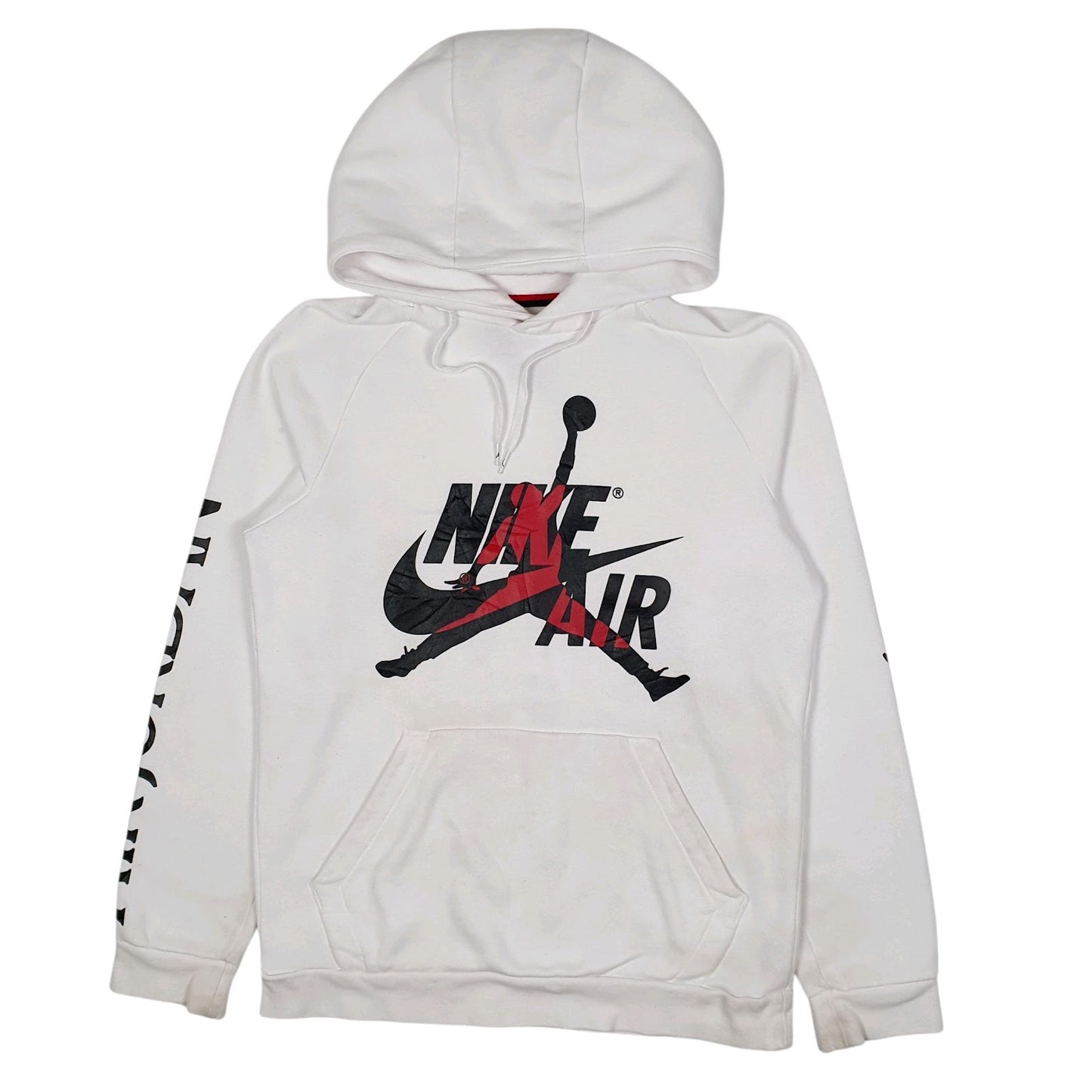 Mens White Nike Air Jordan Basketball Hoodie Jumper