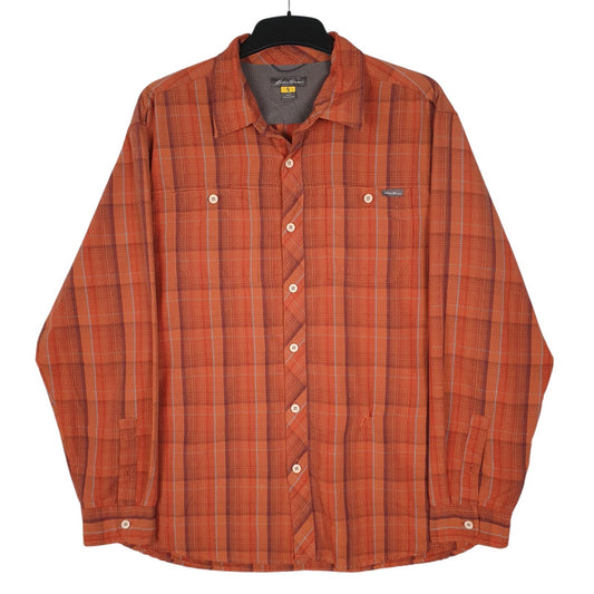 Mens Red Eddie Bauer  Long Sleeve Shirt