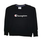 Womens Black Champion  Crewneck Jumper