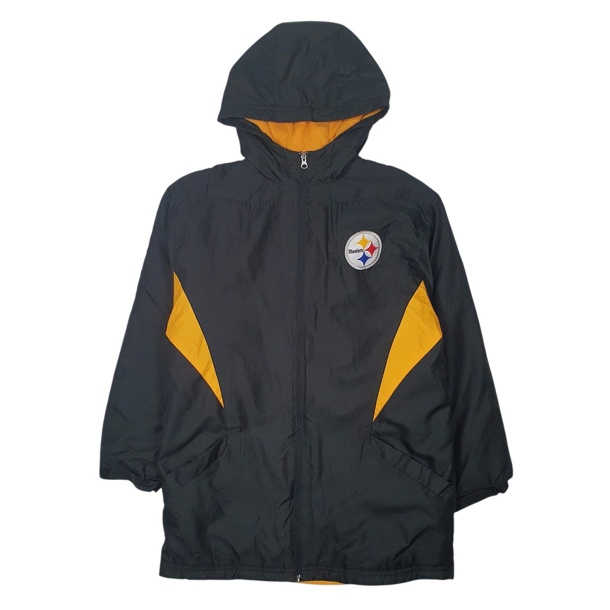 Mens Black NFL Philadelphia Steelers Fleece Lined  Coat