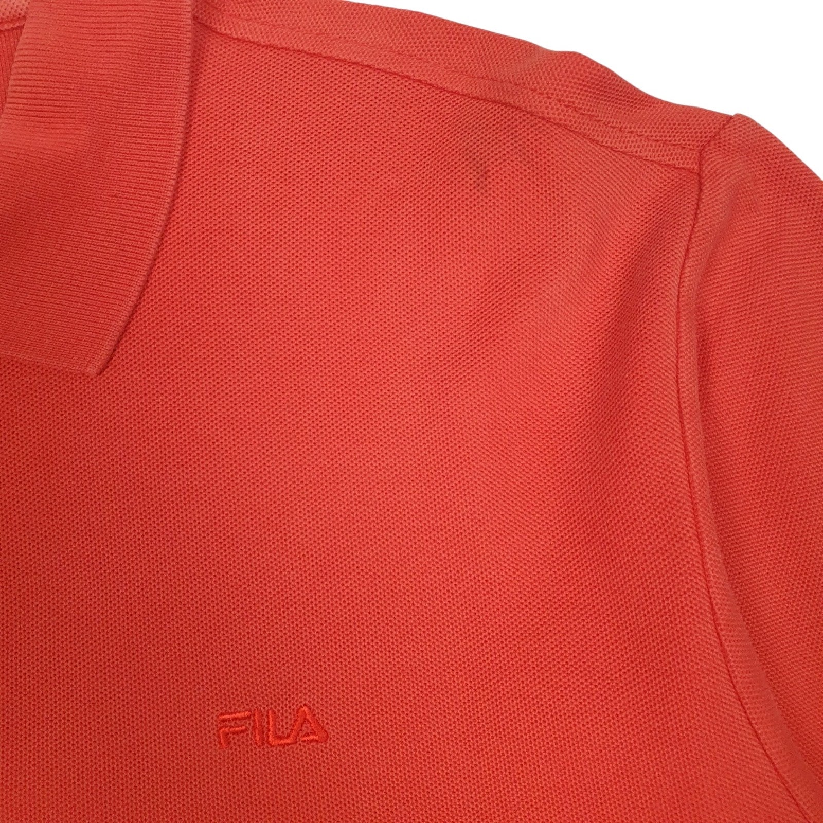 Mens Orange Fila   Polo Shirt