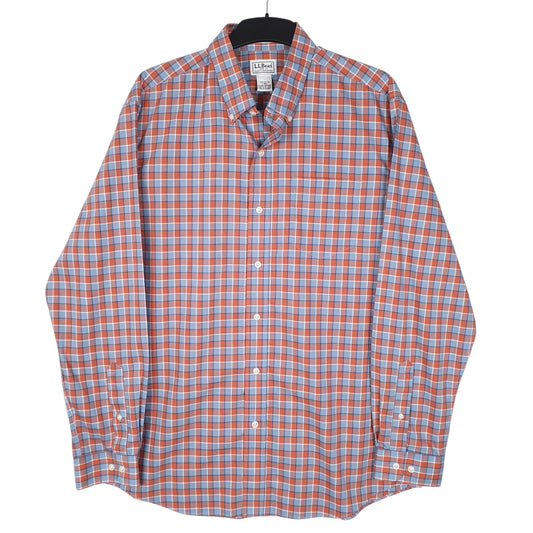 Mens Blue L.L.Bean  Long Sleeve Shirt