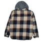 Mens Grey Levis Hoodie Sherpa Lined  Coat