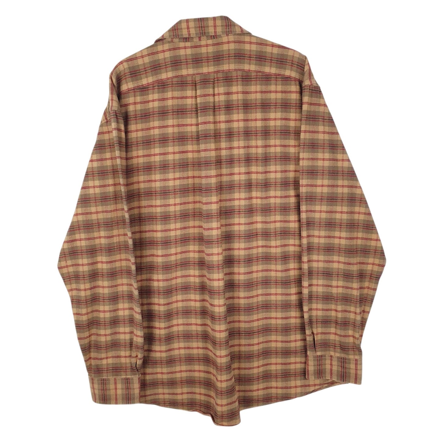 Mens Brown L.L.Bean Flannel  Shirt