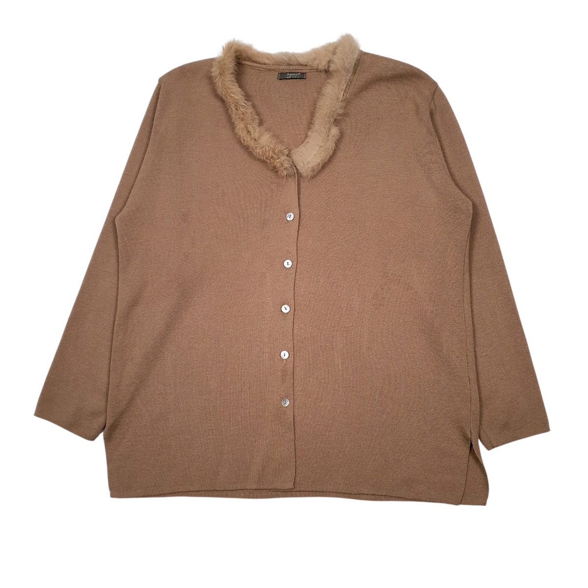 Womens Brown Apricot  Cardigan Jumper