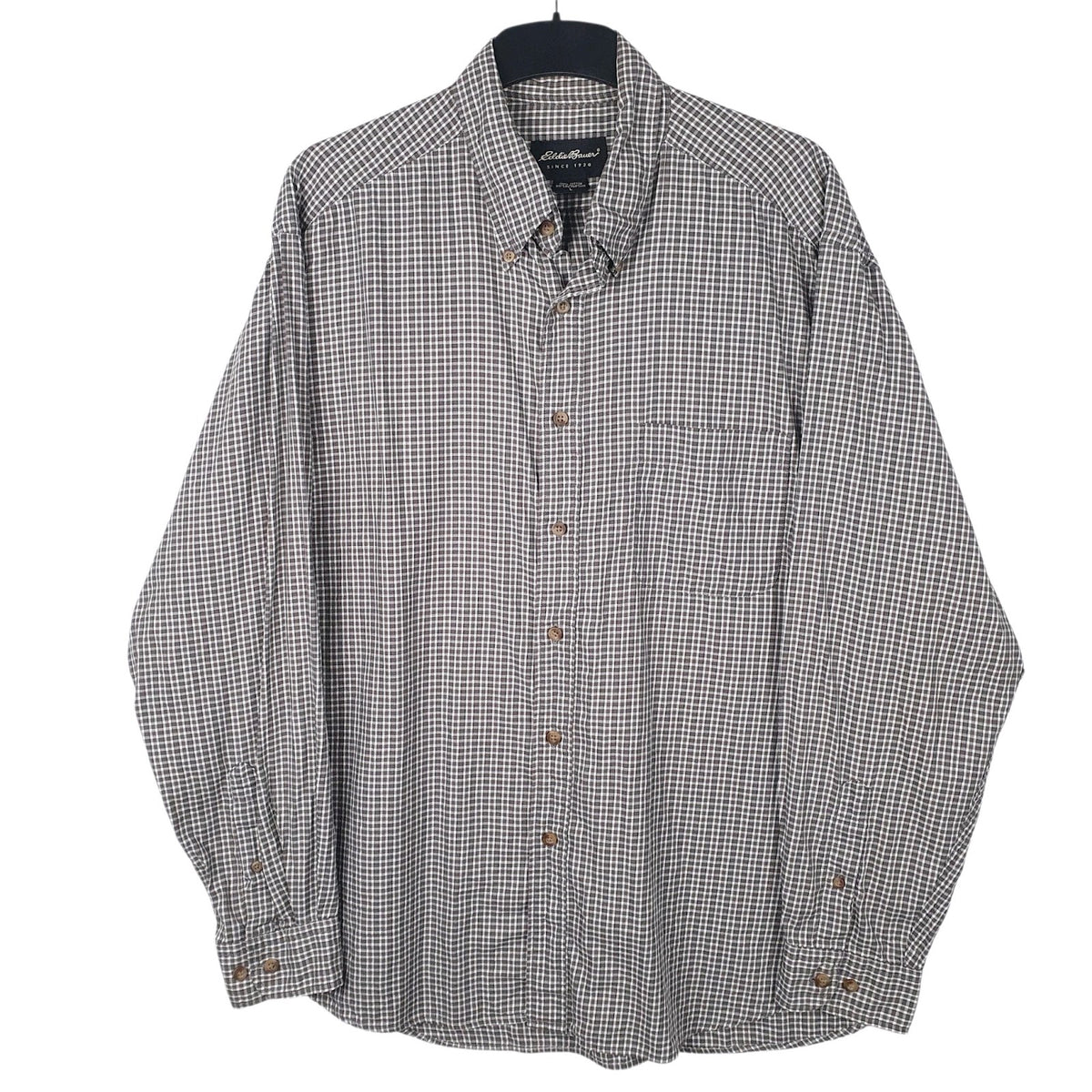 Mens Grey Eddie Bauer  Long Sleeve Shirt