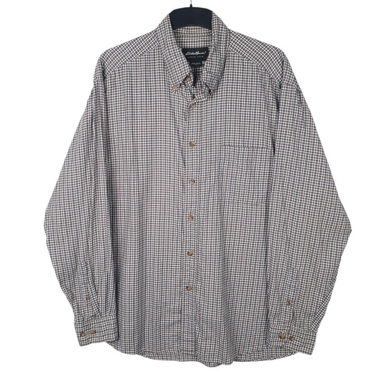 Mens Grey Eddie Bauer  Long Sleeve Shirt
