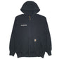 Mens Black Carhartt General Pump Full Zip Jumper