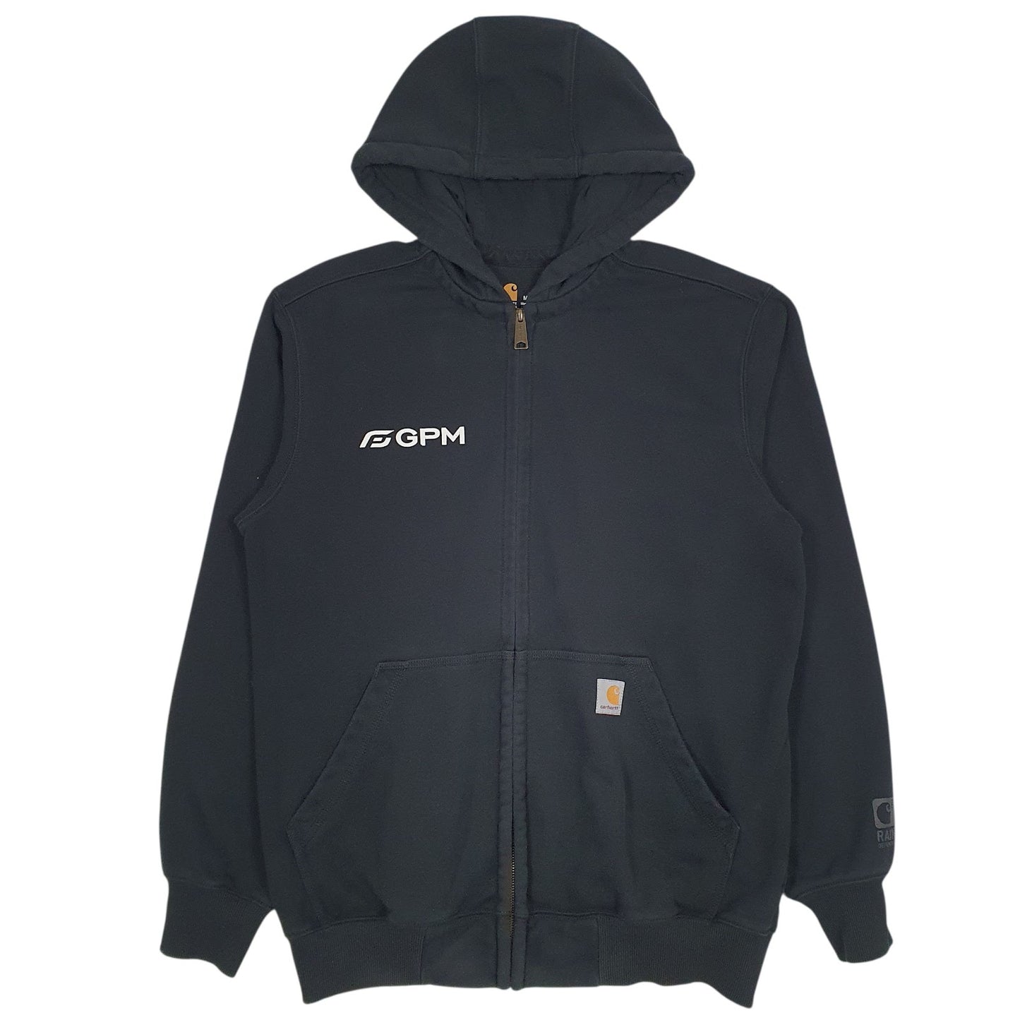 Mens Black Carhartt General Pump Full Zip Jumper