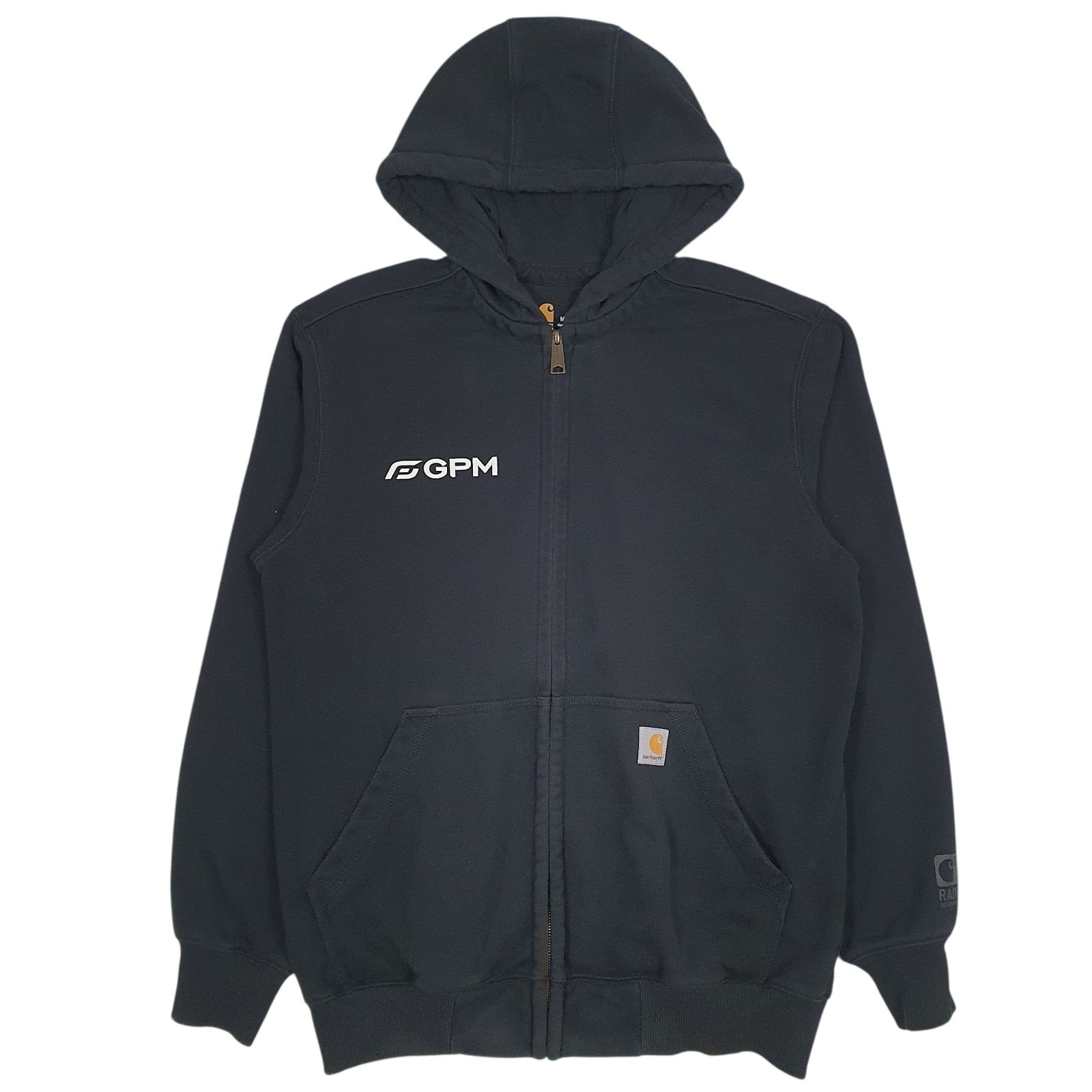 Mens Black Carhartt General Pump Full Zip Jumper
