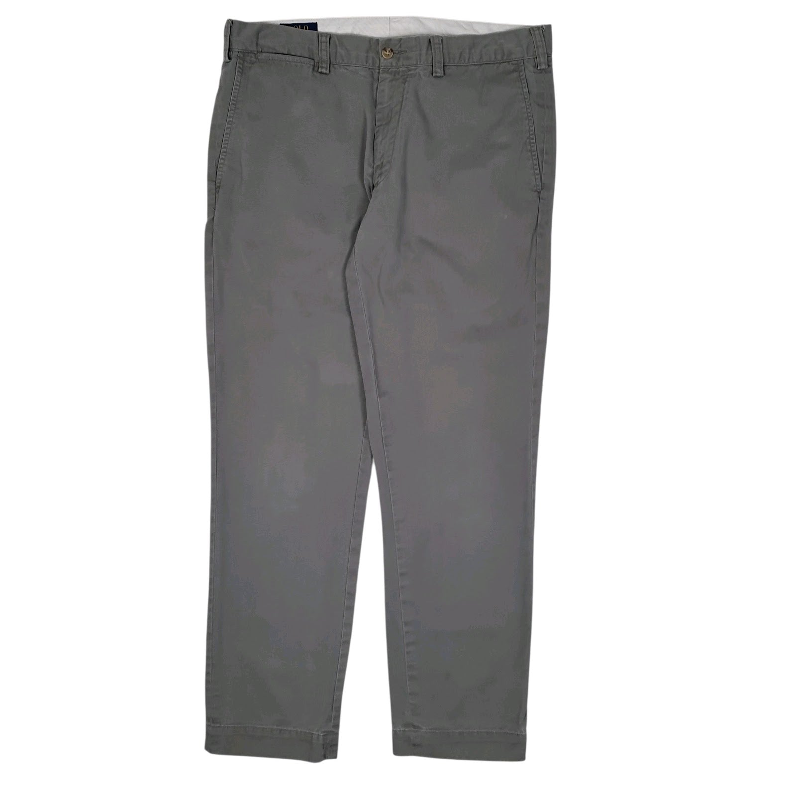 Mens Grey Polo Ralph Lauren Slim Fit Chino Trousers
