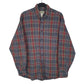 Mens Grey L.L.Bean Flannel Long Sleeve Shirt