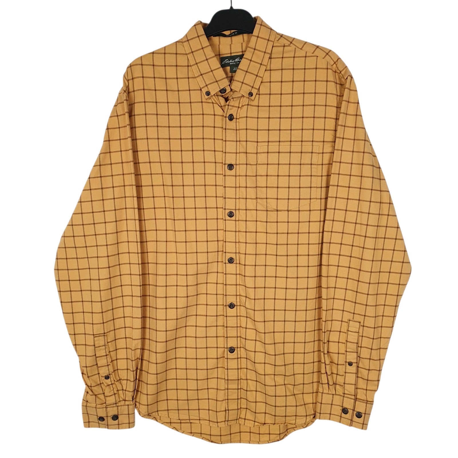 Mens Orange Eddie Bauer  Long Sleeve Shirt