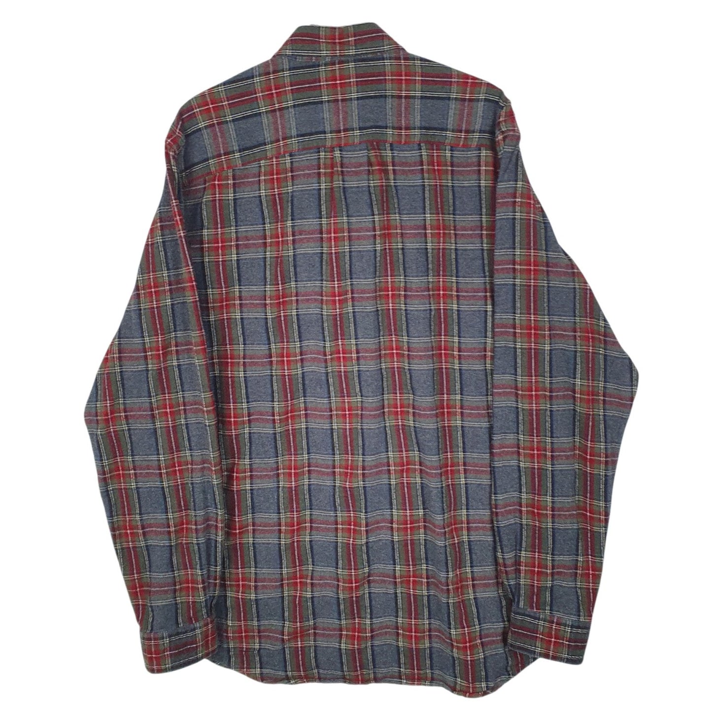 Mens Grey L.L.Bean Flannel  Shirt