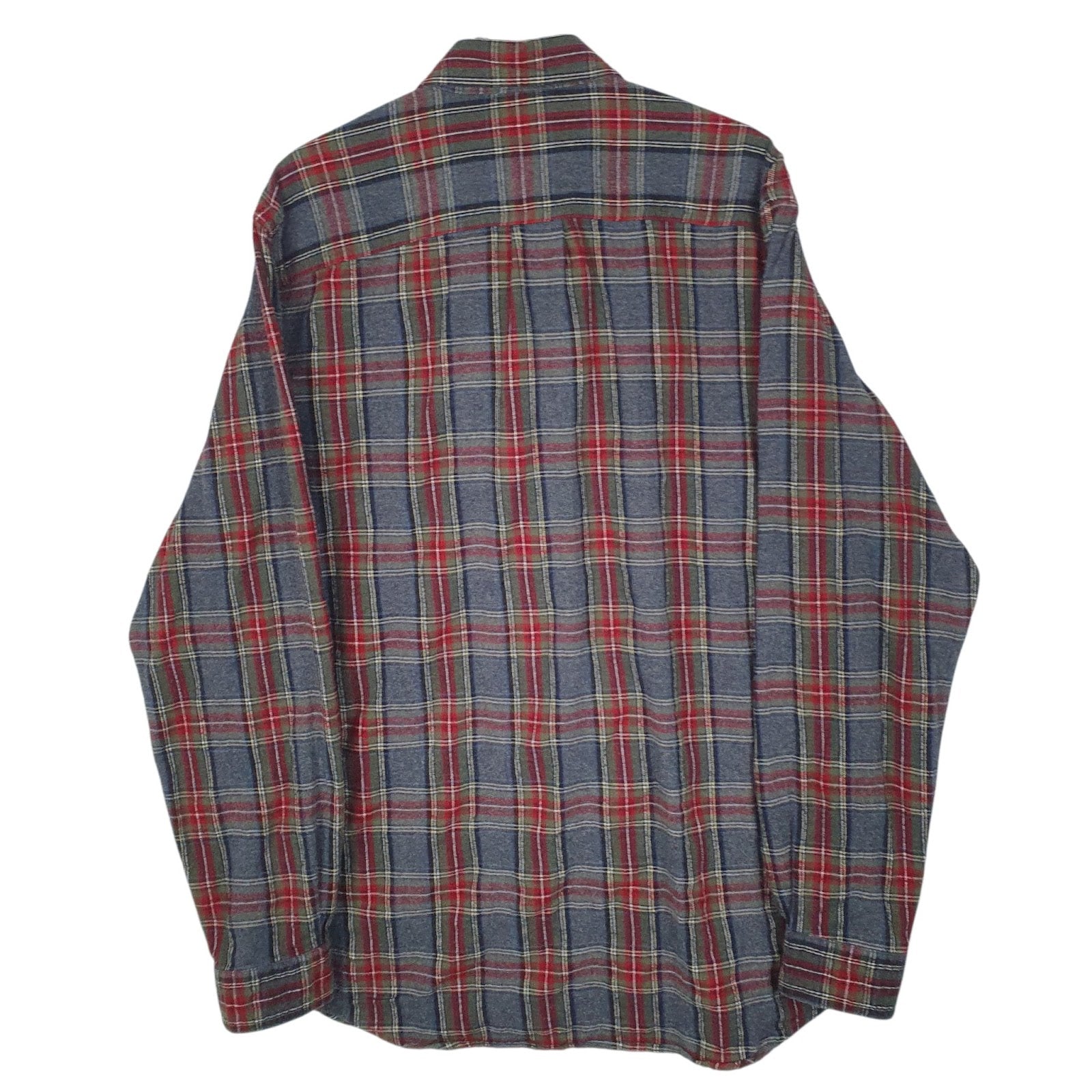 Mens Grey L.L.Bean Flannel  Shirt