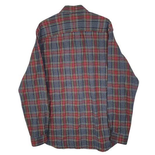 Mens Grey L.L.Bean Flannel  Shirt