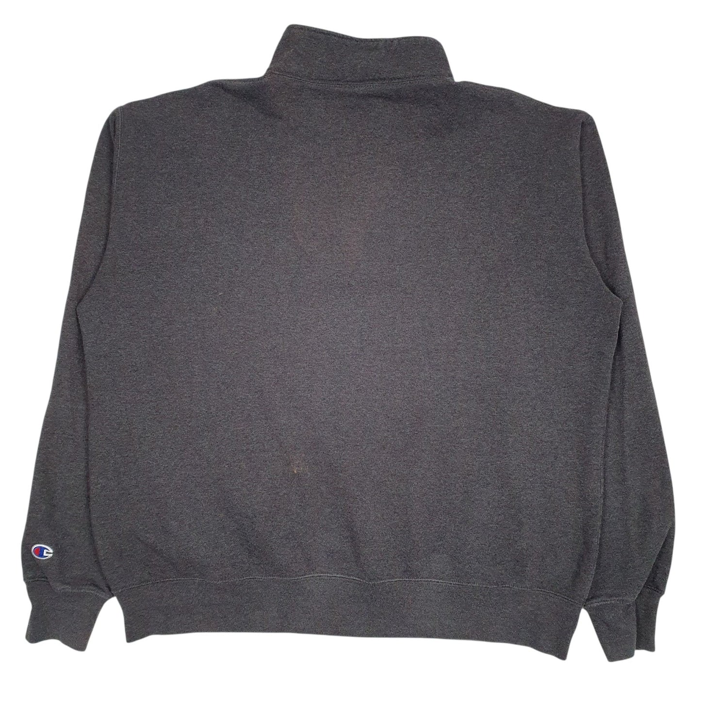 Mens Grey Champion  Quarter Zip Jumper