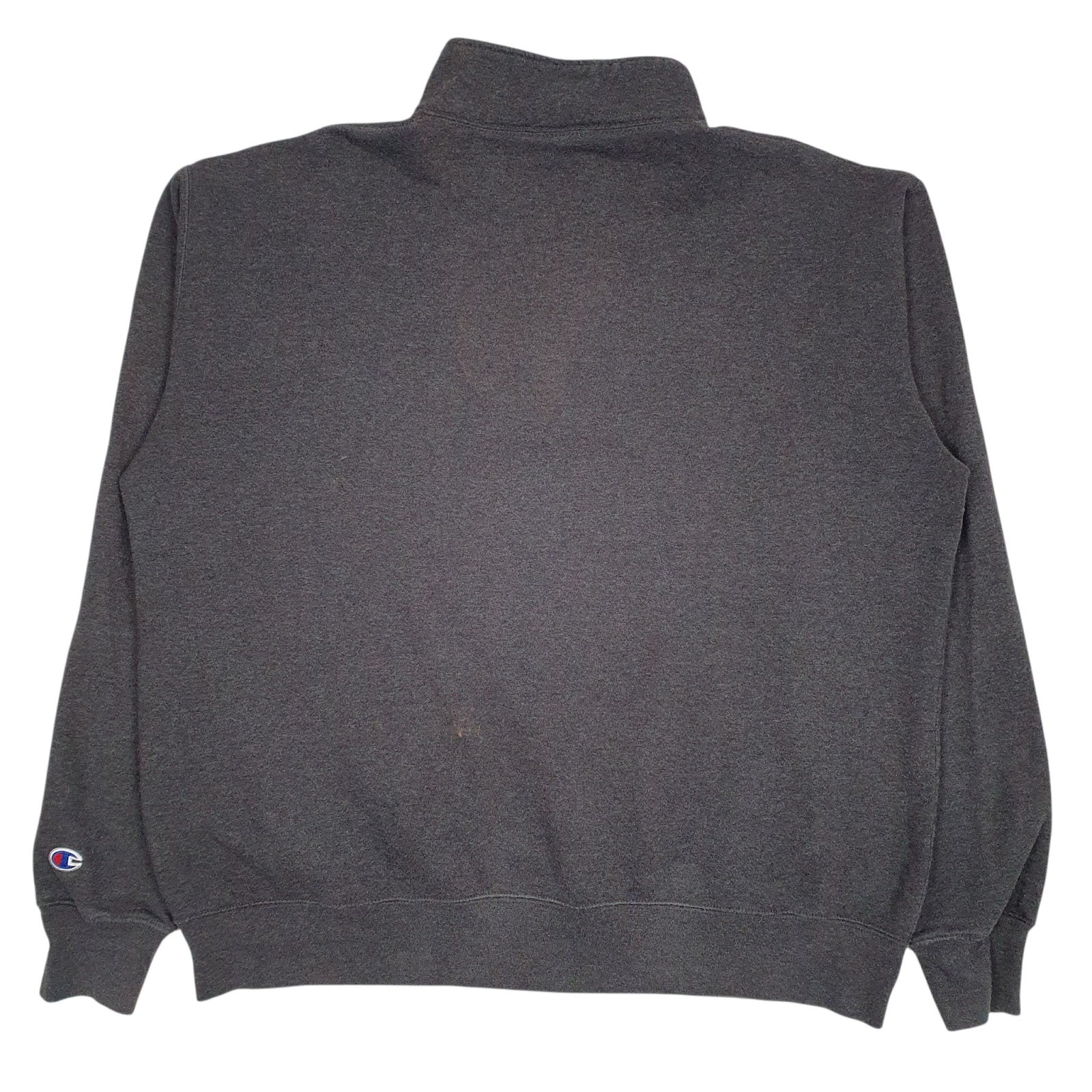 Mens Grey Champion  Quarter Zip Jumper